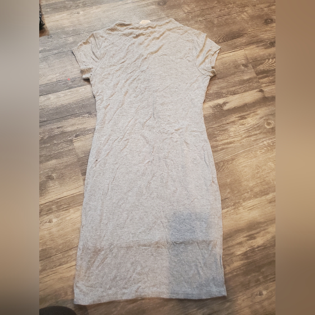 Gray Tshirt Dress By Necessary Clothing Size Xs It's Lined Short Sleeve